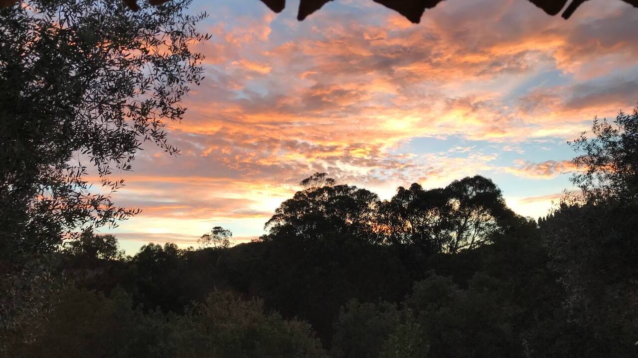 Stunning sunset views from the property